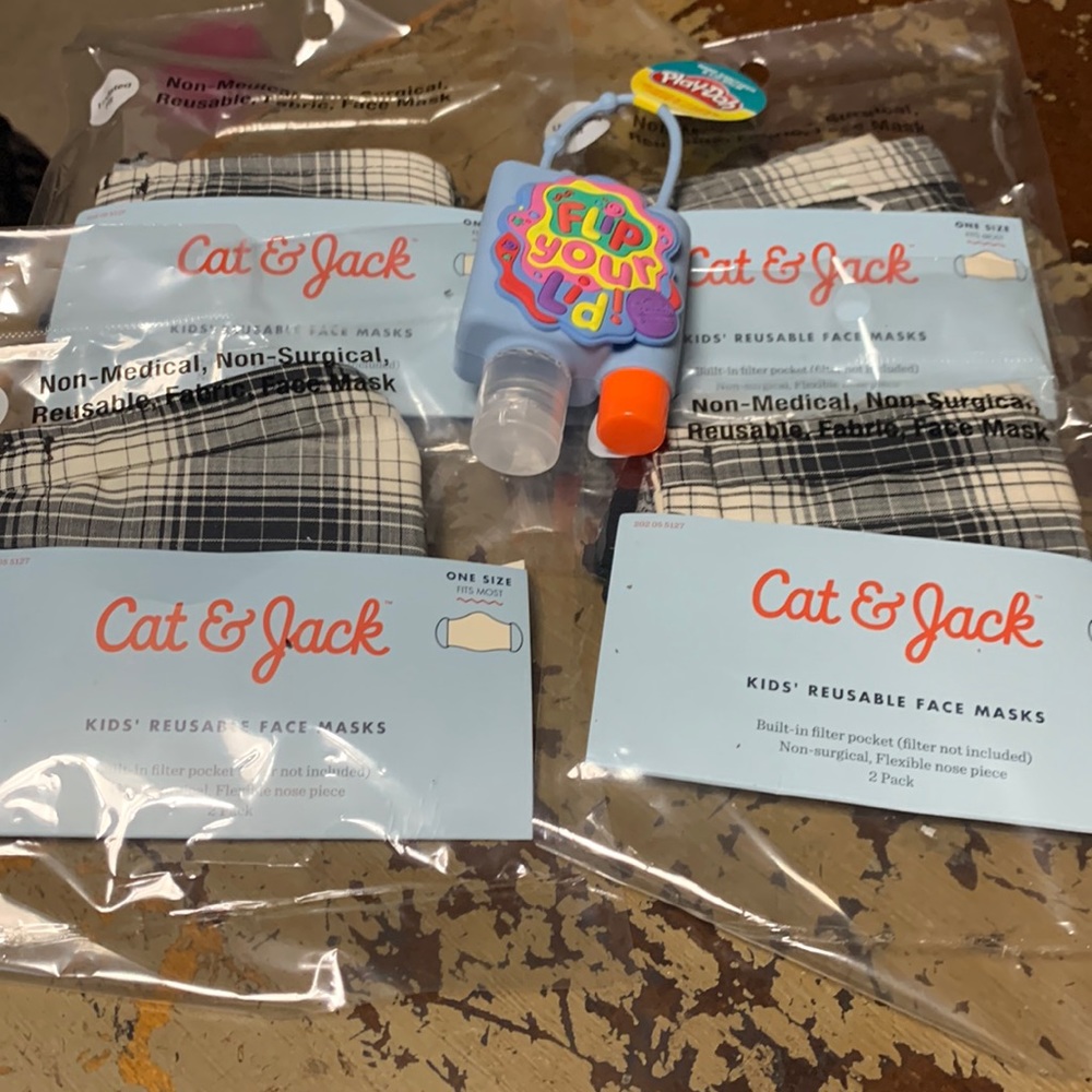 Mask reusable face mask Play-Doh sanitizer/lip balm
